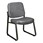 Antimicrobial Vinyl Waiting Room Chair w/out Arm Rests - Charcoal