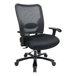 Big & Tall Double Air Grid Back Ergonomic Chair - Shown w/ mesh seat