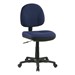 Work Smart Deluxe Ergonomic Task Chair w/o Arm Rests - Icon Navy