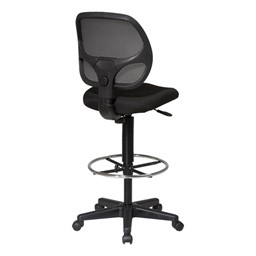 Work Smart Mesh Back Drafting Chair - Back view