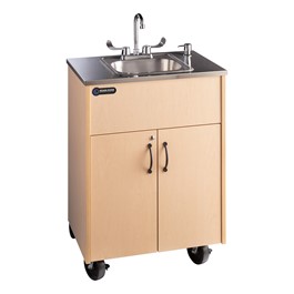 Silver Series Portable Sink w/ Stainless Steel Top & Basin - One Basin