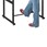 AlphaBetter Stand-Up Desk - Footrest shown