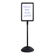 Magnetic Markerboard Message Sign Stand - Shown w/ rectangular frame