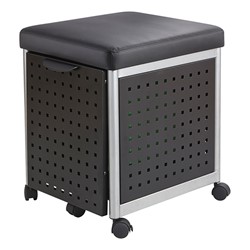 Scoot Series Mobile Filing Cabinet W Cushioned Seat At School