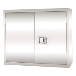 Stainless Steel Wall Storage Cabinet W Paddle Lock At School