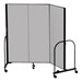 7\' 4\" H Freestanding Portable Partition - Three Panels (5\' 9\" L)