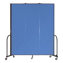 7' 4" H Freestanding Portable Partition - Three Panels (5' 9" L)