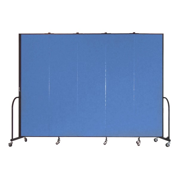 7' 4" H Freestanding Portable Partition - Five Panels (9' 5" L)