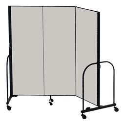 8' H Freestanding Portable Partition - Three Panels (5' 9" L)