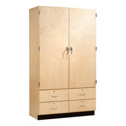 Diversified Woodcrafts Tall Wood, Tall Storage Cabinet With Drawers And Shelves