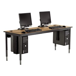 1500 Series Computer Table w/ Optional CPU Holders