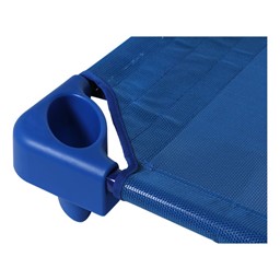 Blue Stackable Daycare Cot - Toddler (40" L) - Pack of Cots - Corner