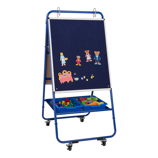 Sprogs Dry Erase/Flannel Board Preschool Teacher’s Easel w