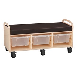 Natural Reading Center - Mobile Reading & Storage Bench