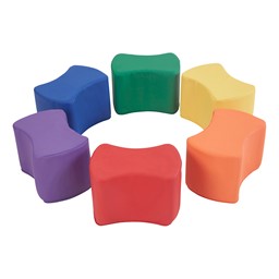 Foam Soft Seating - Bow Tie Set (Six Pieces - 10" H) - Primary