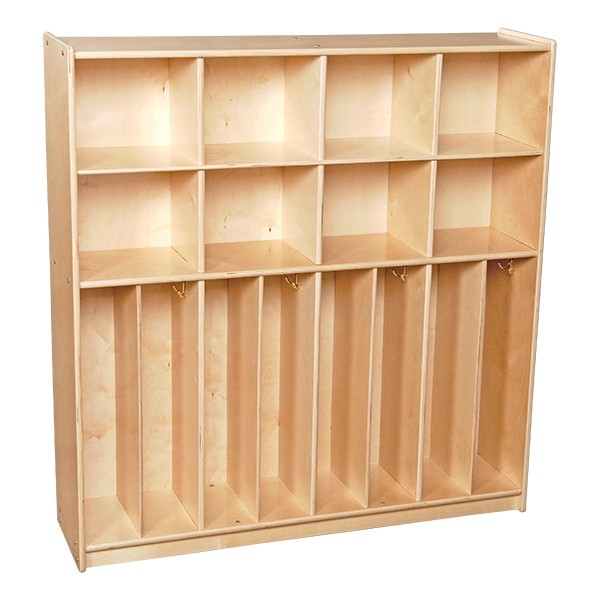 Sprogs Wooden Eight-Section Locker Unit - Assembled (12