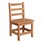 Hardwood Ladderback Chair - 12" Seat Height
