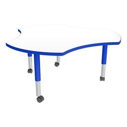 Cog Adjustable-Height Mobile Preschool Collaborative Table w/ Whiteboard Top