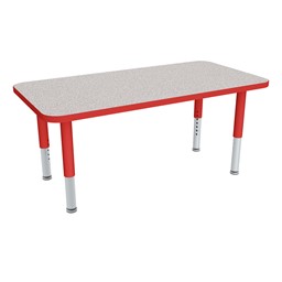 Rectangle Adjustable-Height Preschool Table (24" W x 48" L)