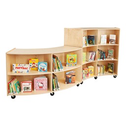 Curved Mobile Storage Shelving - Group