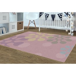 Colorful Flower Child Rug