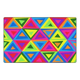 Dancing Triangles Rug - Bright™