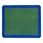 Solid Classroom Rug w/ Color Block Border - Rectangle - Green/Blue