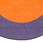 Solid Classroom Rug w/ Color Block Border - Orange/Purple