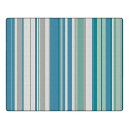 Contemporary Color Striped Classroom Rug