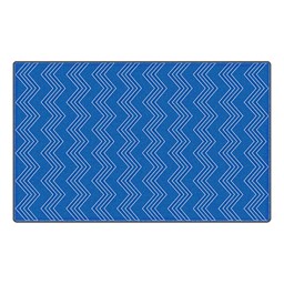 Chevron Fun Rug - Pattern - Blue
