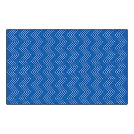 Chevron Fun Rug - Pattern - Blue