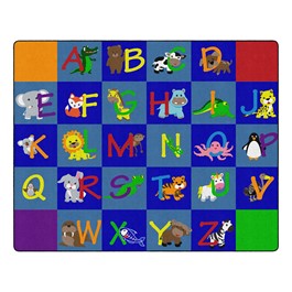 Sprogs Alphabet Animals Rug - Rectangle (10' 6
