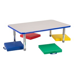 Rectangle Classroom Floor Table (cushions not included)