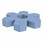 Foam Soft Seating Set - Single Height Asterisk Shape (12" H) - Powder Blue