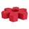 Foam Soft Seating Set - Single Height Asterisk Shape (16" H) - Red