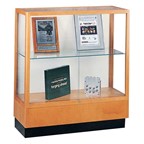 Heritage 8949 Series Counter-Height Display Case - Shown w/ oak finish