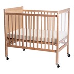 Infant ClearView Safety Crib - Shown w/ casters