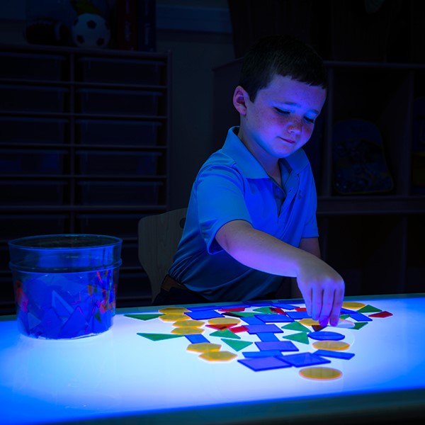 Brilliant Light Table w/ Storage (48" W) - Sensory toys not included